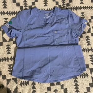 Cherokee women’s small ceil blue scrub top